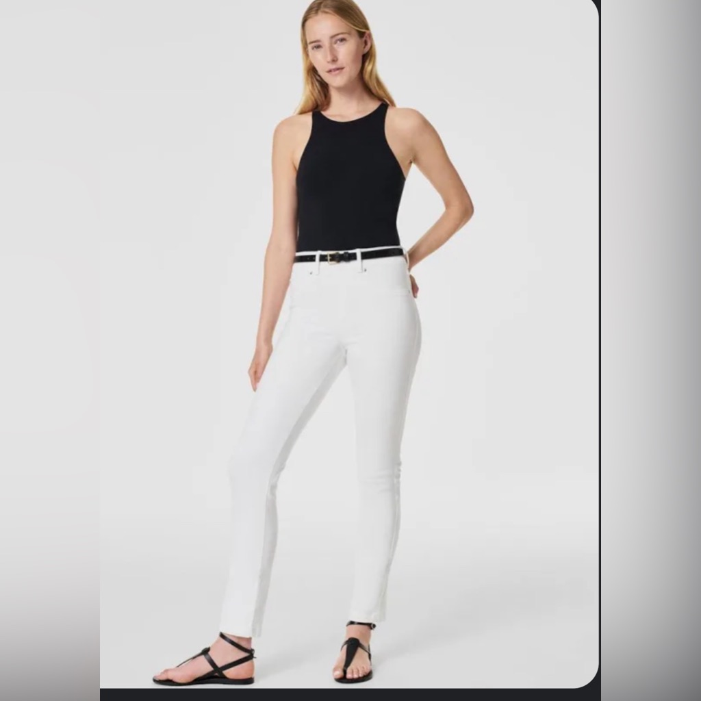 Spanx White Ankle Jeans Pants
